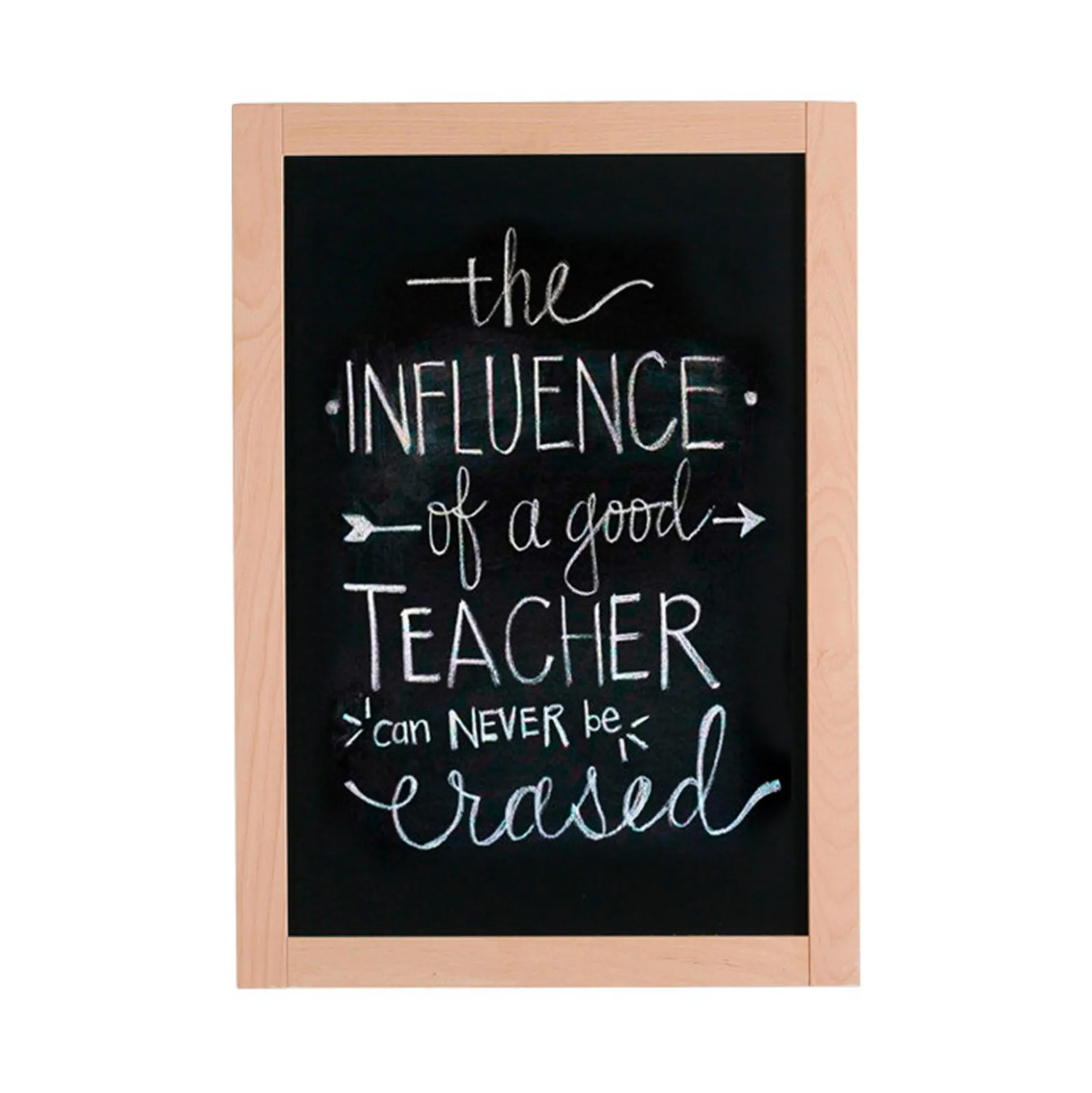 Kridttavle WOOD 60x80 cm, sort