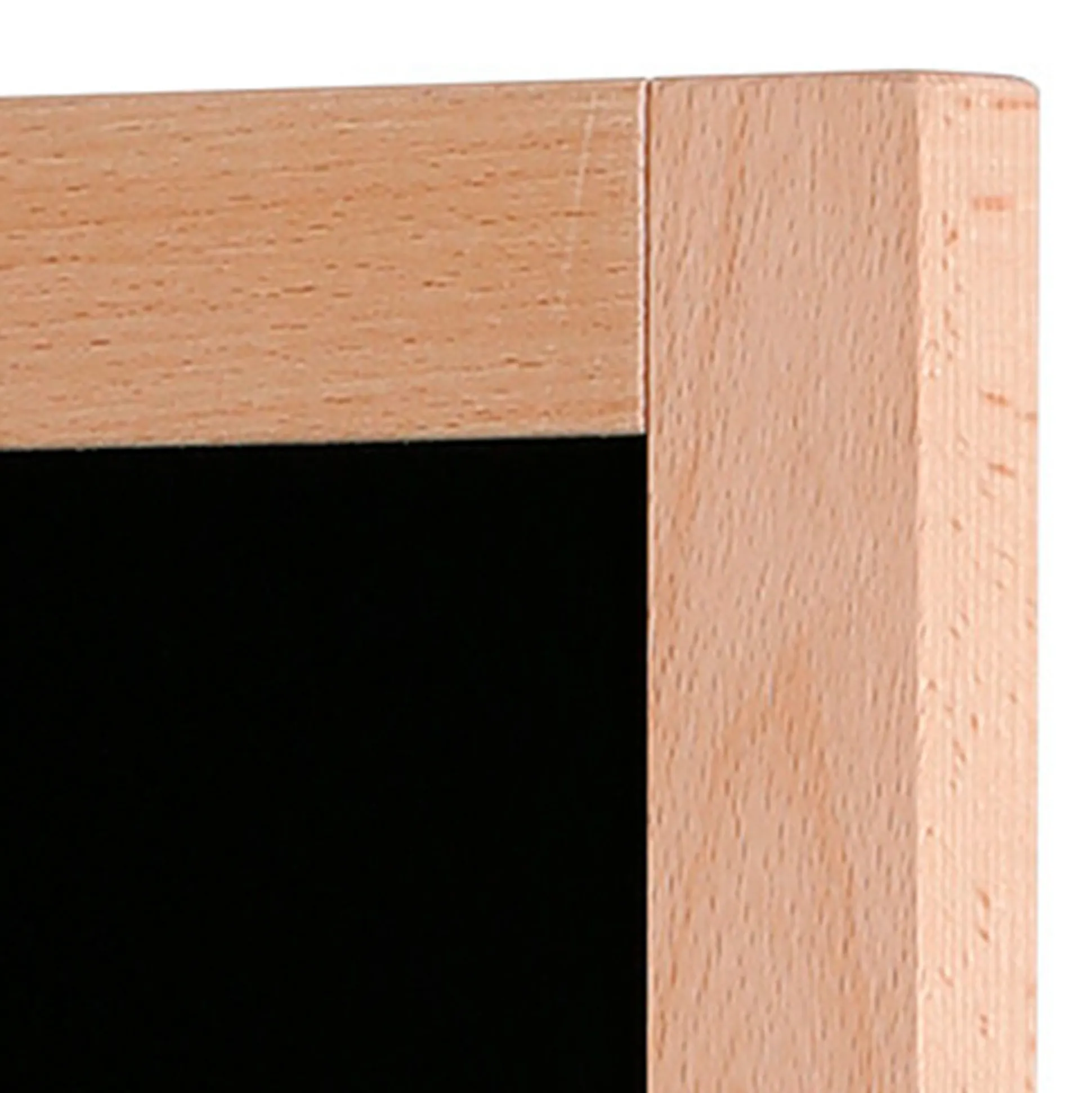 Kridttavle WOOD 60x80 cm, sort