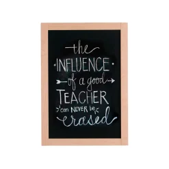 Kridttavle WOOD 40x90 cm, sort