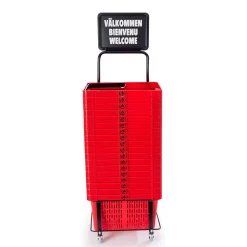 Kurvevogn 27-30 liter med skiltestativ