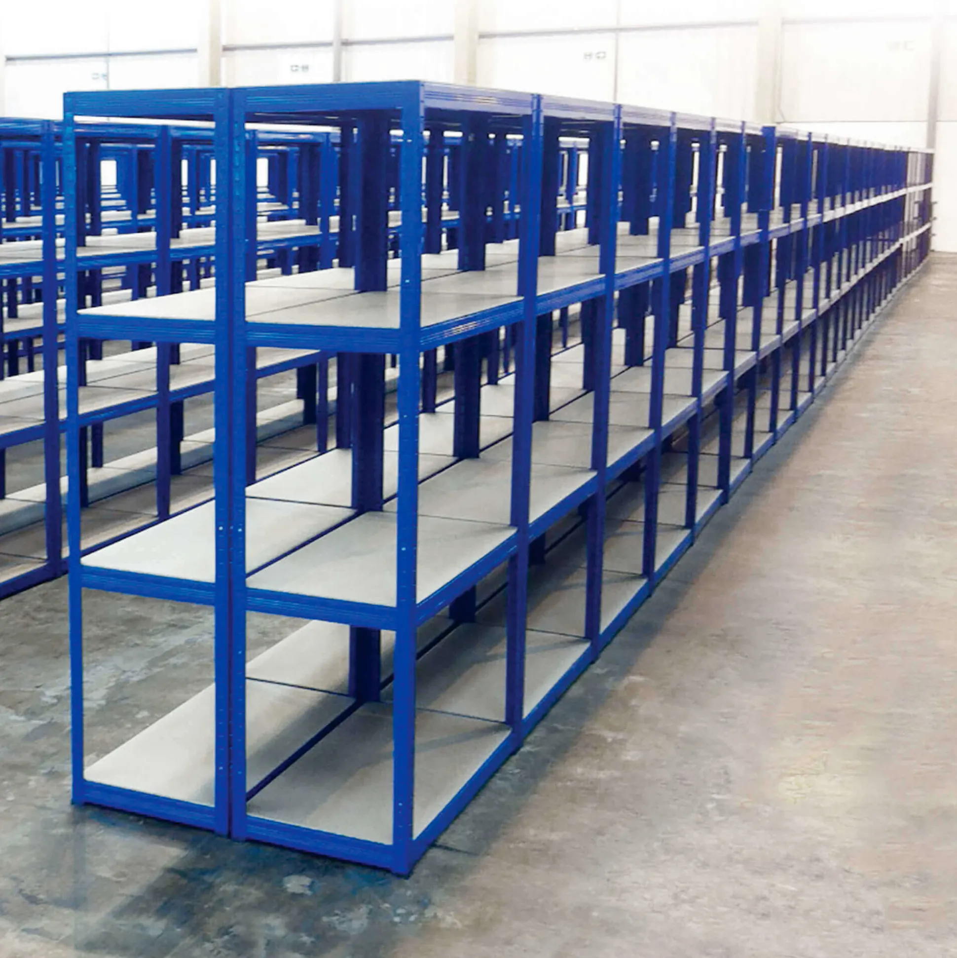 Lagerreol Future 45x90x180h blå, Sættilbud 5 stk