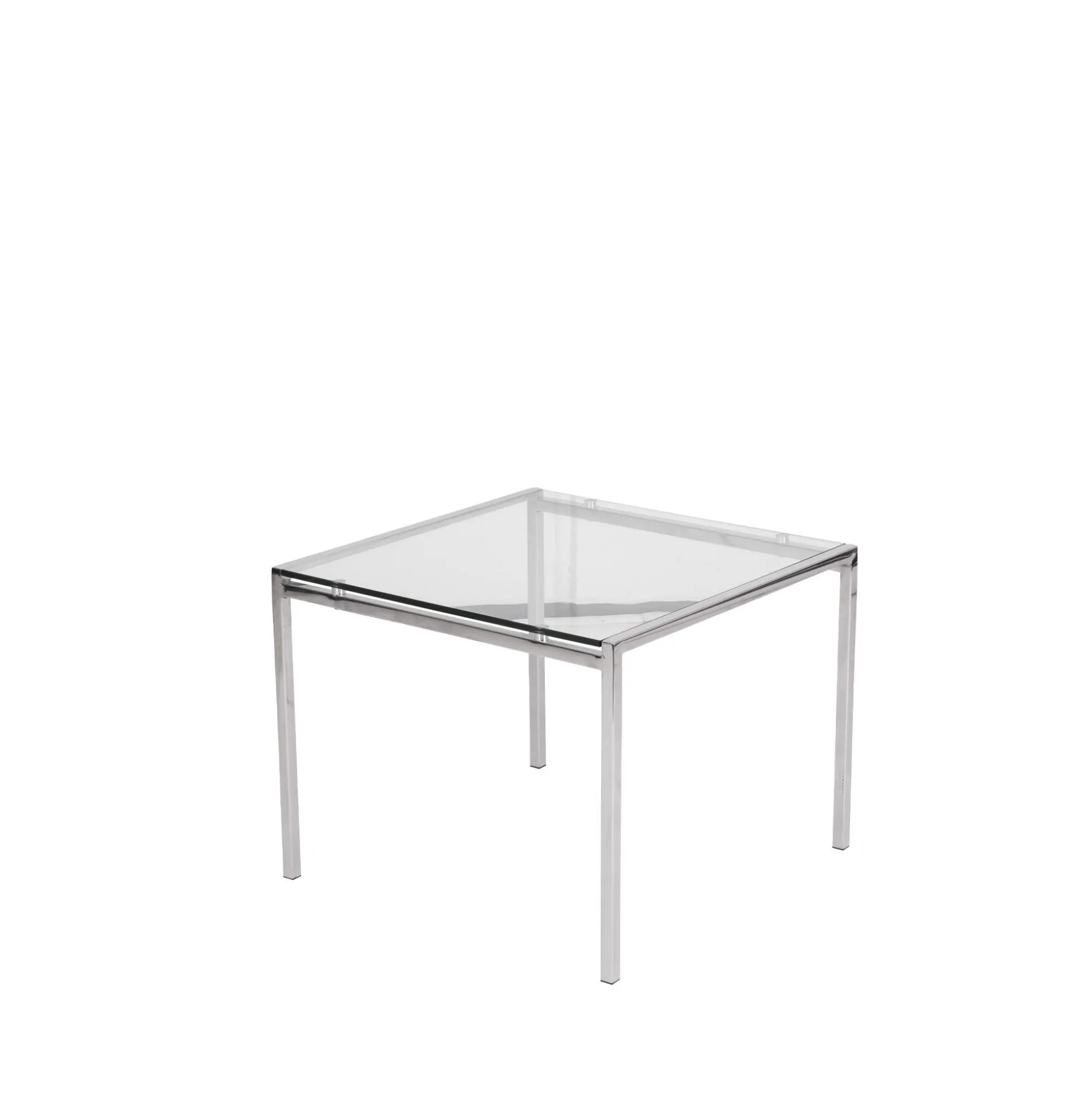 Lavt bord 60x60 cm i glas, Chicago