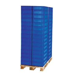 LUX EURO kasse 60x40x14,5 cm blå