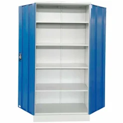 Materialeskab UniFix 45x100x200h Grå/Blå