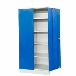 Materialeskab UniFix 39x85x180h Grå/Blå