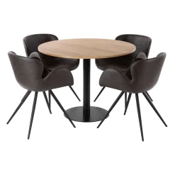 Møbelsæt Van doren bord Ø100 cm, m. 4 stole