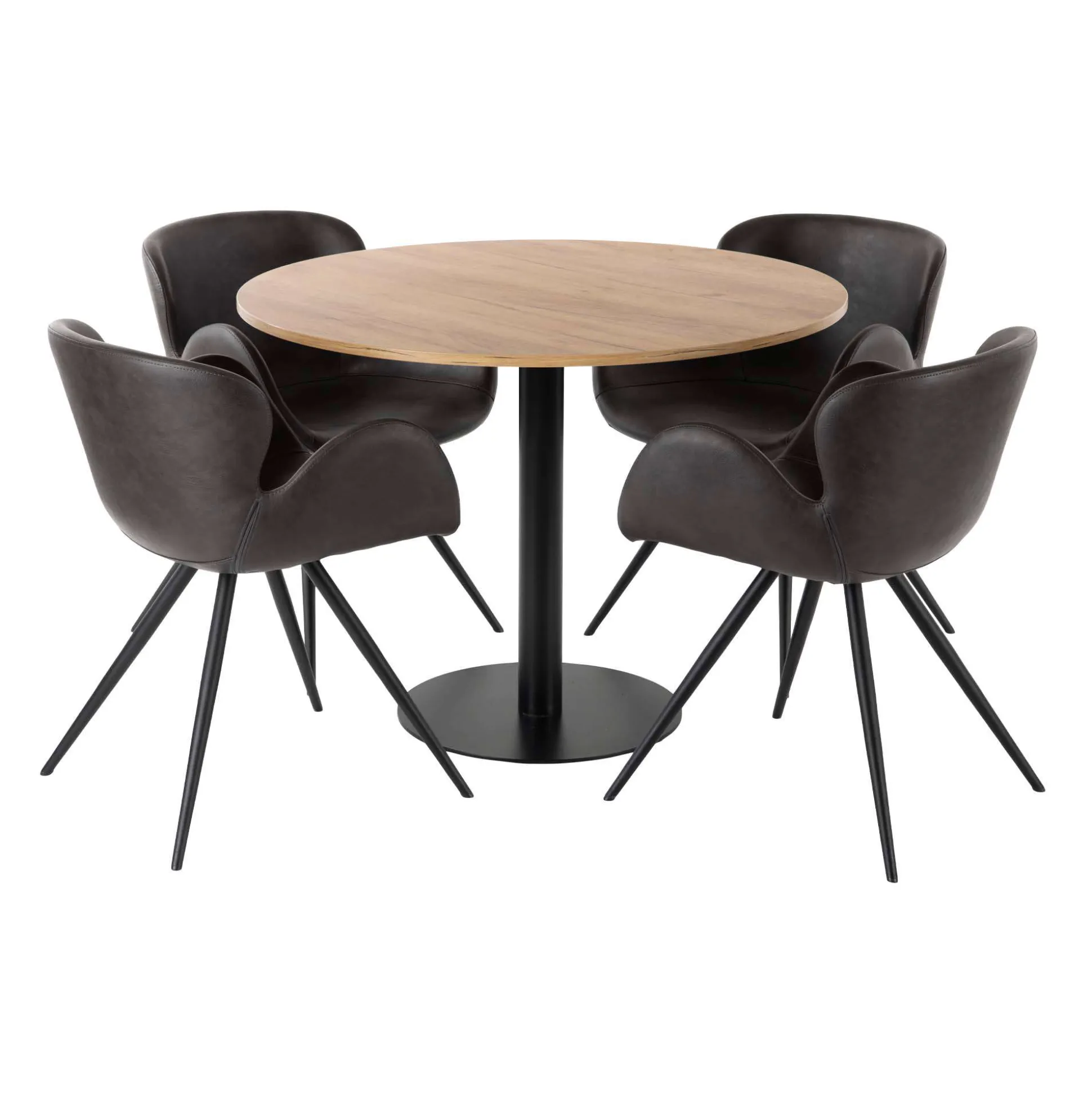 Møbelsæt Van doren bord Ø100 cm, m. 4 stole
