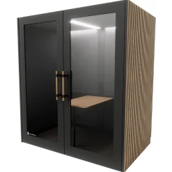 Mødeboks PhoneAlone, egetræslameller