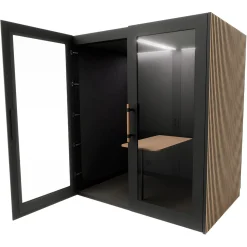 Mødeboks PhoneAlone, egetræslameller