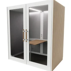 Mødeboks PhoneAlone, egetræslameller