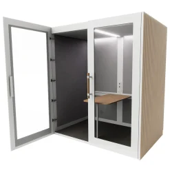 Mødeboks PhoneAlone, egetræslameller