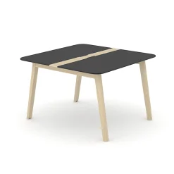 Mødebord Organic m. kabelbakke 120x120