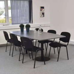 Mødebord/konferencebord Van Doren med 6 Comfort Basic stole