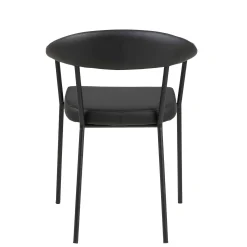 Mødestol Marbella med armlæn, sort