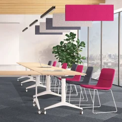 Mødestol Tango, sort metal stel