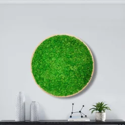 Mosbillede rensdyrmos Ø80 cm