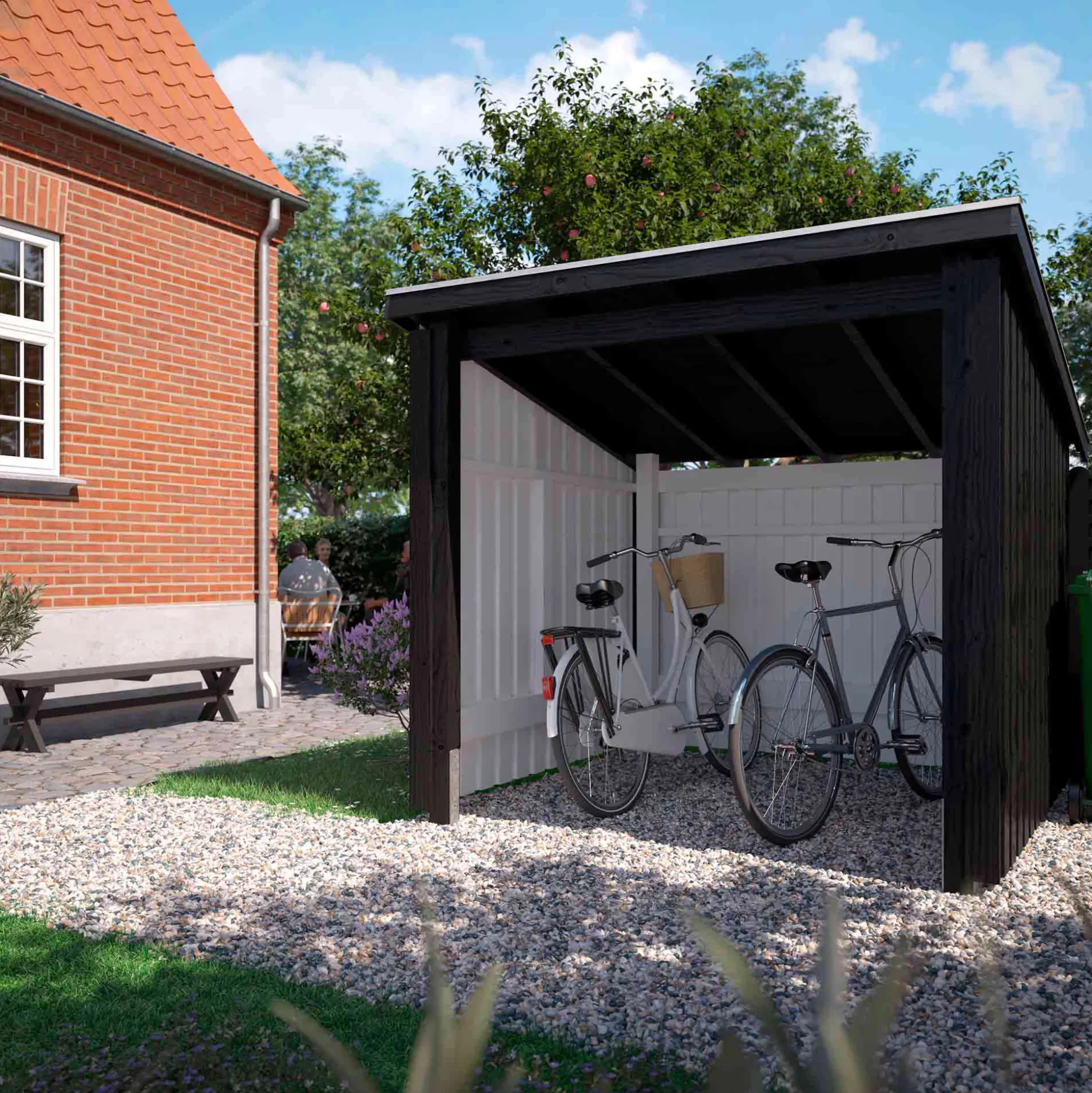 Nordic cykelskur 5 m2