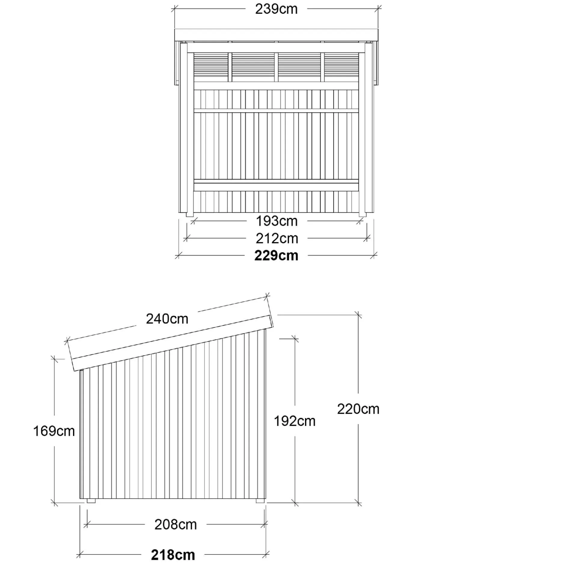 Nordic cykelskur 5 m2