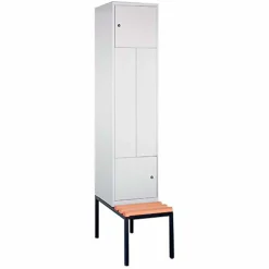 Omklædningsskab 42 x 51/82,5 x 209h cm.