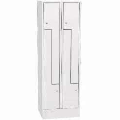 Omklædningsskab - Z-formet 50 x 60 x 185h cm.