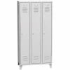 Omklædningsskab UniCabin 3 rum. Lysegrå
