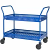 Opfyldningsvogn m. 2 hylder, blå