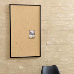 Opslagstavle Hessian 40x60 cm Naga, sort