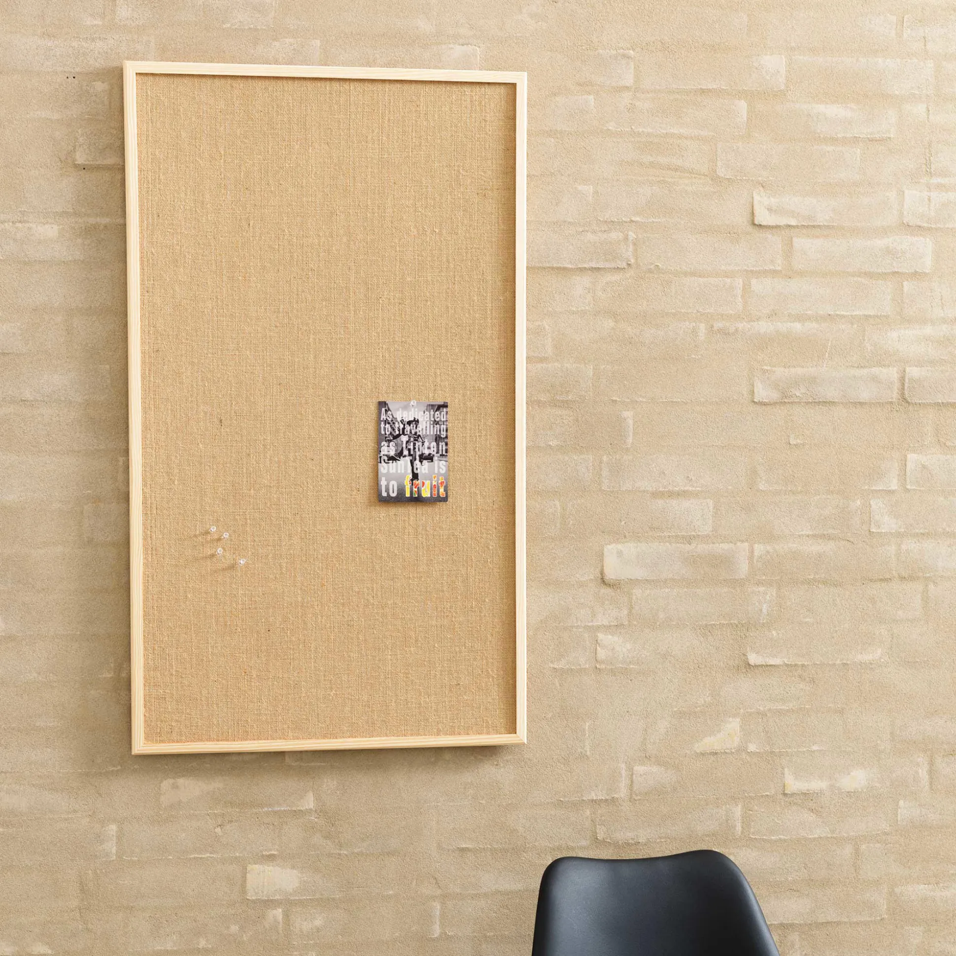 Opslagstavle Hessian 60x80 cm Naga, natur