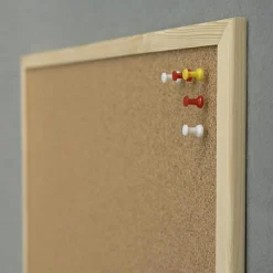 Opslagstavle kork 40x60 cm Naga, natur