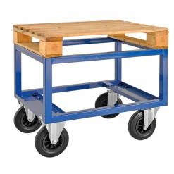 Pallevogn, høj - max. løft: 800 kg, rød