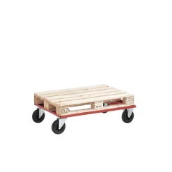 Pallevogn, lav - max løft: 800 kg, rød