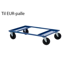 Pallevogn, lav - max løft: 800 kg, rød