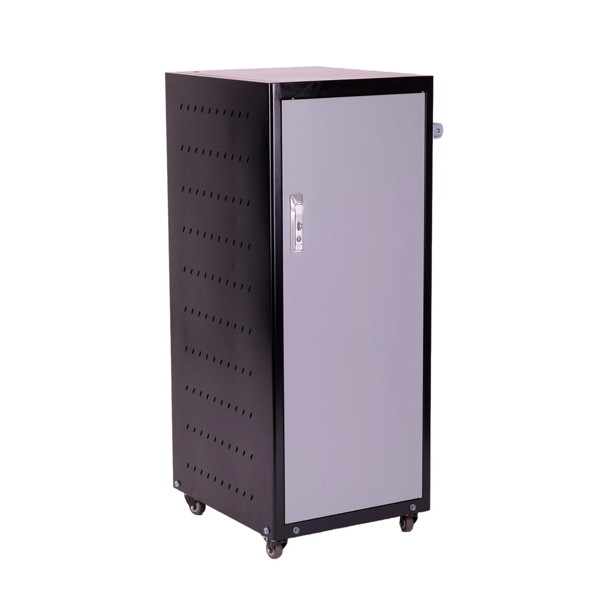 PC-Ladeskab med 10 rum, på hjul