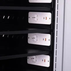 PC-Ladeskab med 10 rum, på hjul