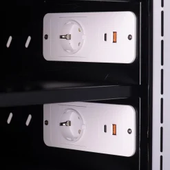 PC-Ladeskab med 20 rum, på hjul