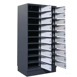 PC-skab 20 rum med opladning, hængelås