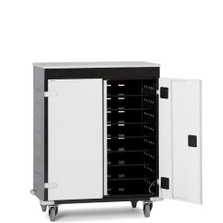 PC-vogn 16 rum med opladning, sort/grå