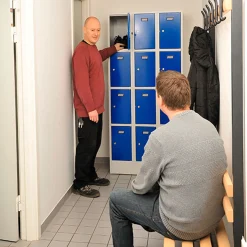 Personaleboks UniBox 1x4 rum. Mørkegrå