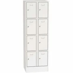 Personaleboks UniBox 2x4 rum. Lysegrå