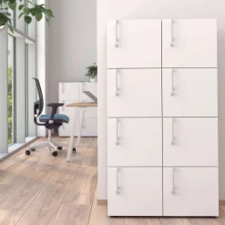 Personaleboks W6 med 6 rum