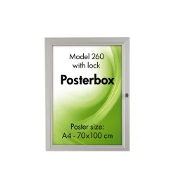 Posterbox 70x100 cm, alu