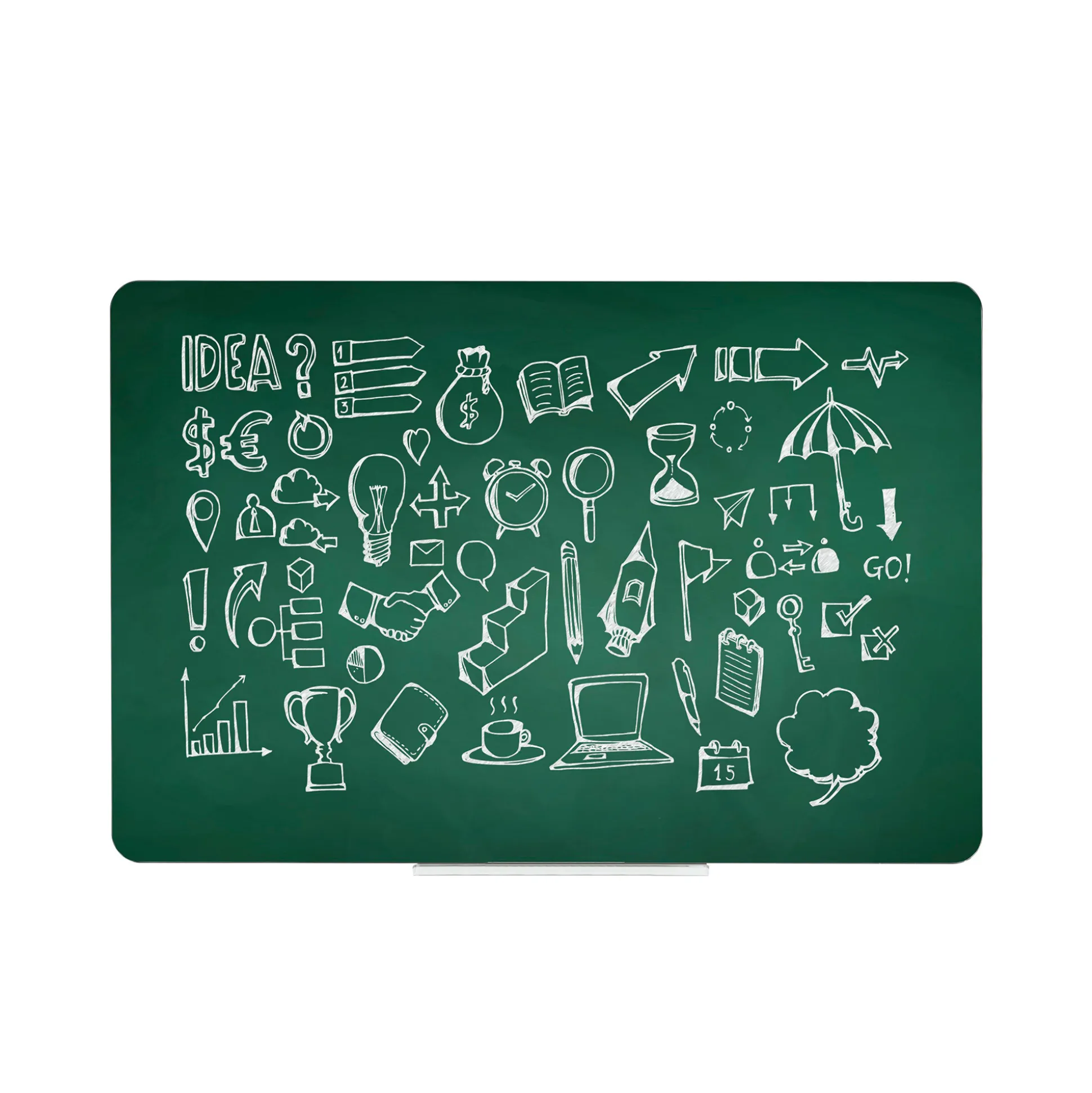 Rammeløs kridttavle 45x57 cm, grøn