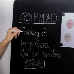 Rammeløs kridttavle 87x117 cm, sort