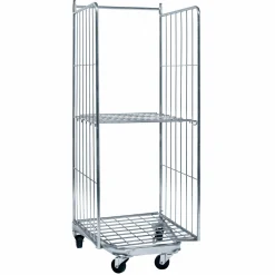 Rullecontainer 80 cm Bred m. 2 vægge