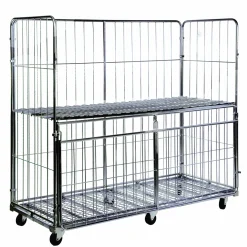 Rullecontainer 200 cm Bred m. 3 vægge + 1 låge