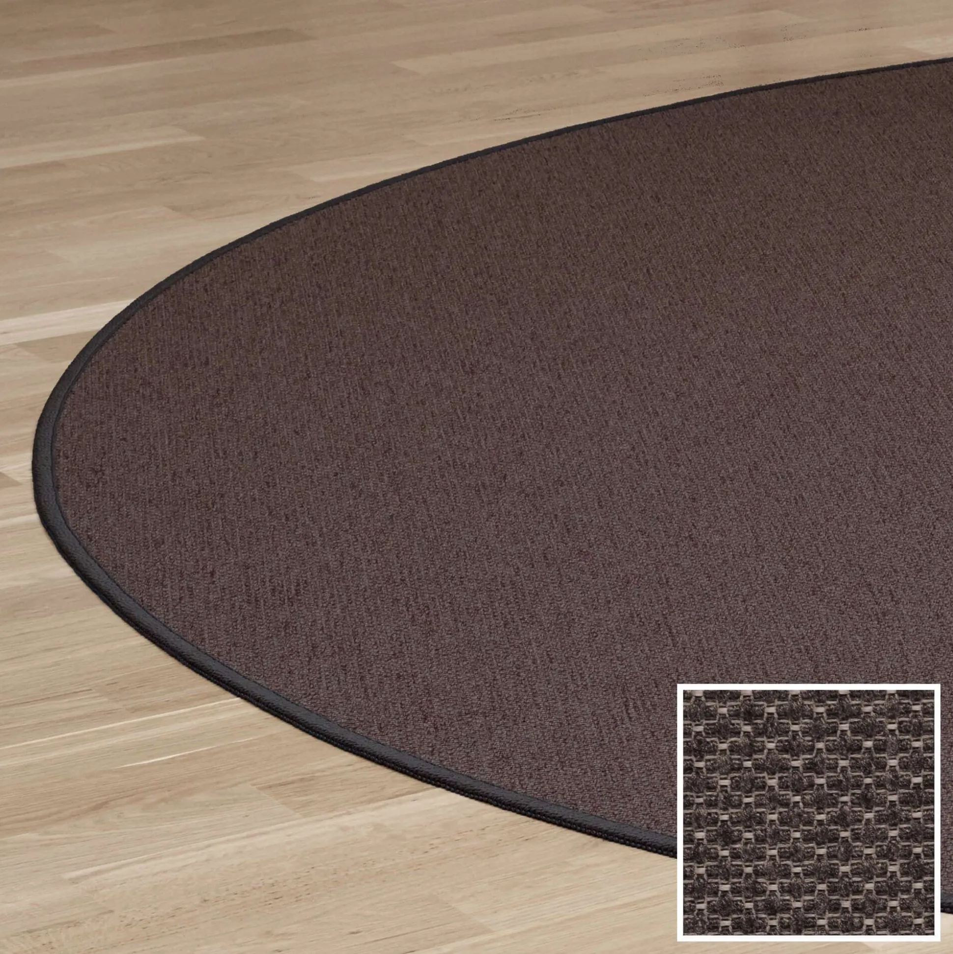 Rundt tæppe Ø120, Eco Structure