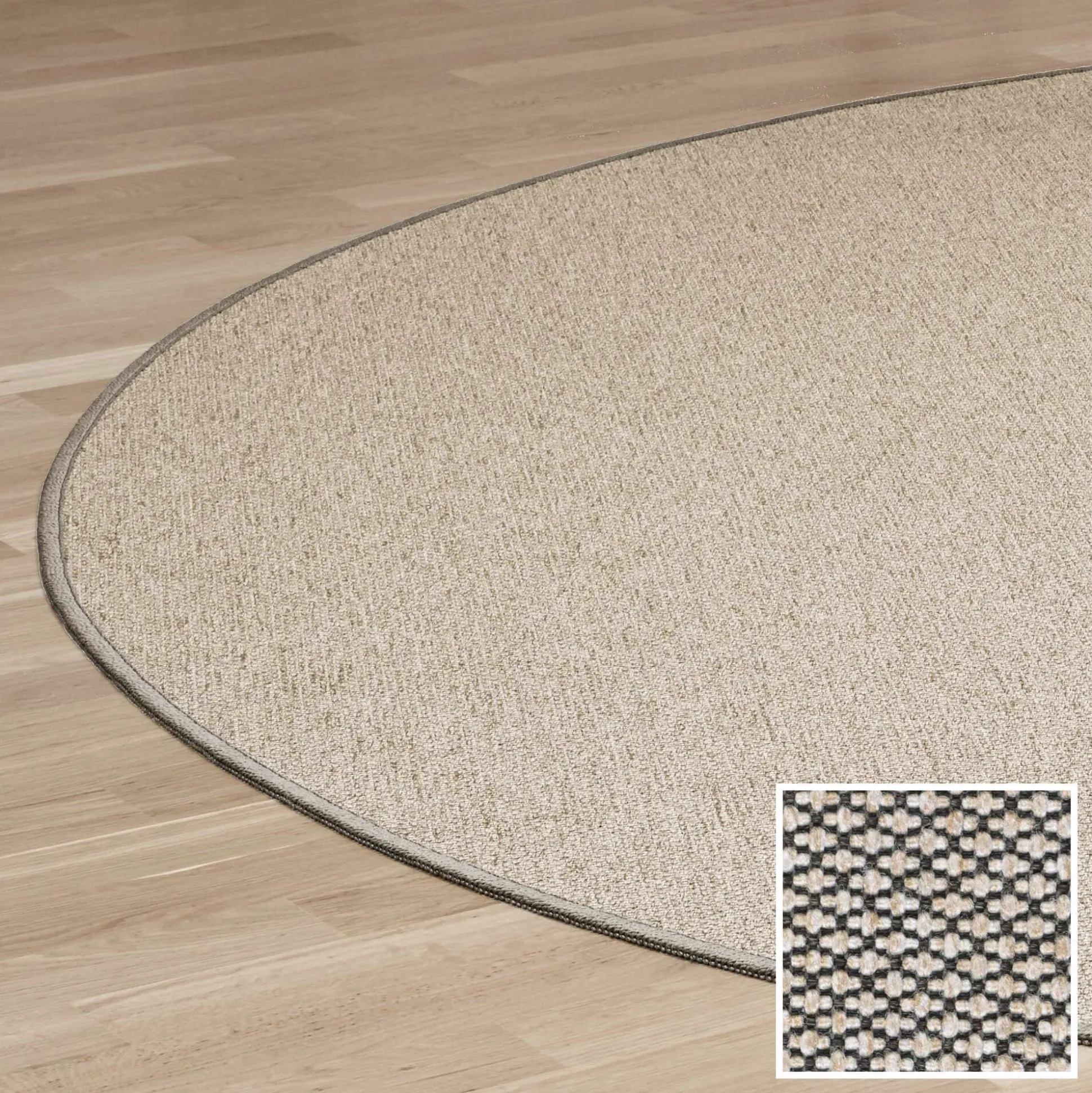 Rundt tæppe Ø120, Eco Structure