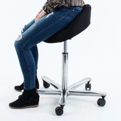 Sadelstol Flexline, sort