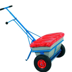 Saltspreder 35 liter, med luftgummihjul