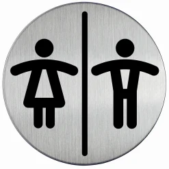 Skilt dame / herre toilet